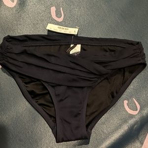 NTW flattering luxe JCrew bikini bottom in navy